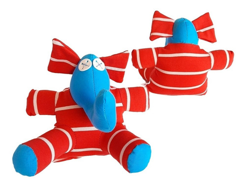 Muñeco Juguete Animal Elefante Para Bebes Sensorial De Apego