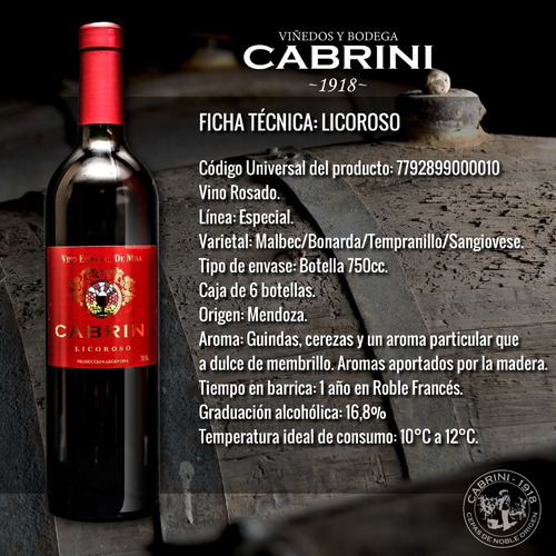 Caja Mixta Cabrini Leandro Cabrini Licoroso X 6 Unidades