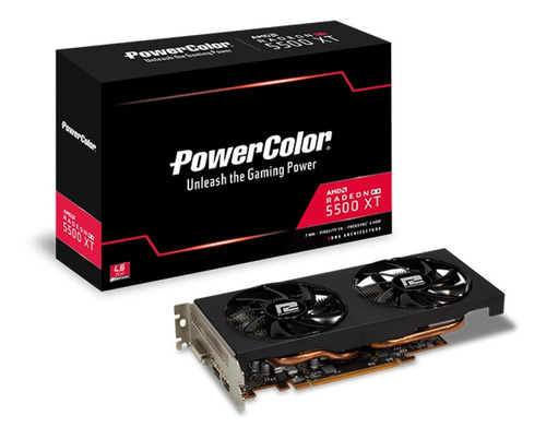 Placa De Vídeo Powercolor Radeon Rx 5500 Xt 4gb 128bits