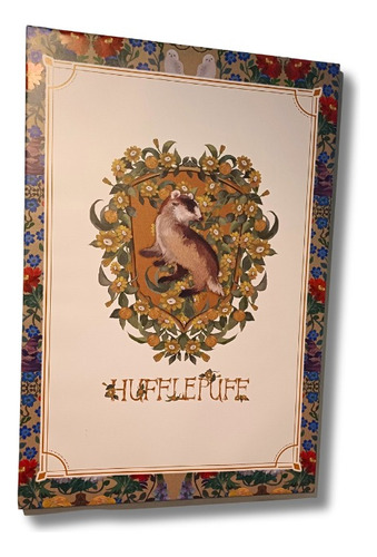 Cuadro Harry Potter - Hufflepuff - 33x22 Cm Edición Limitada Color Floral