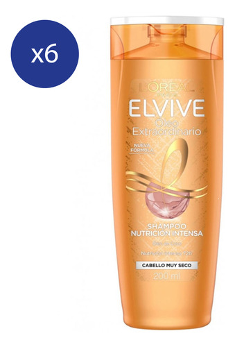 Pack Shampoo Elvive Óleo Extraordinario Nutrición Intensa