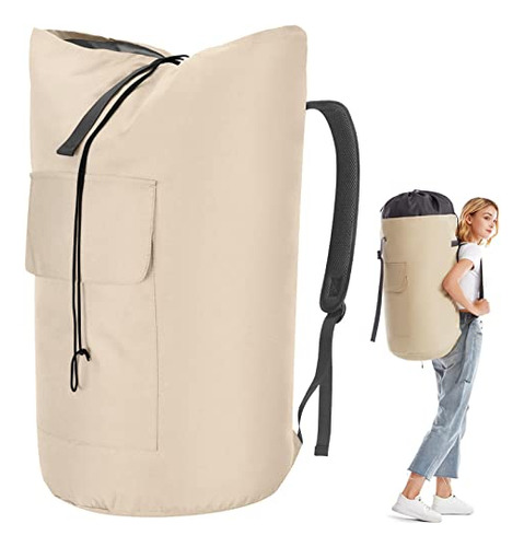 Heavy Duty Laundry Bag 115l, Sturdy Laundry Backpack Ba...