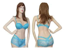 Comprar Brasier Panty Cachetero Conjuntos Intimos Lencería Dama 3pcs