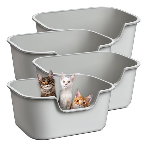 Vesici Caja De Arena Para Gatos De Pared Alta, Extra Grande,