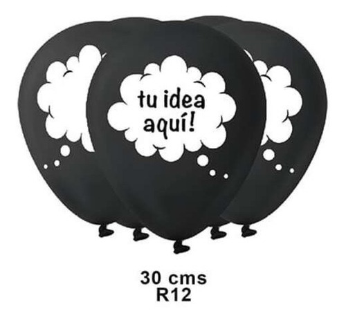 25 Globos Nube Idea Tamaño R 12