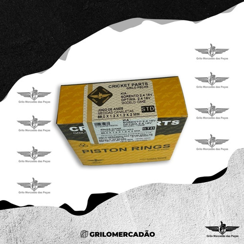 Imagem 2 de 7 de Jogo De Anéis Std Sorento Optima 2.4 16v Cricket Parts
