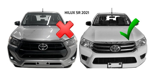 Imagen 7 de 7 de Vista Con Luz Led Cofre Toyota Hilux Revo Hood Abs