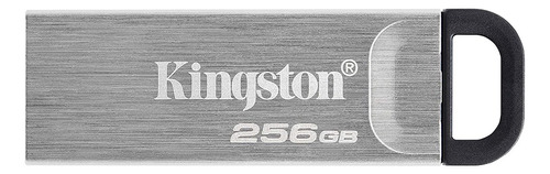 Memoria Kingston Usb-a Dtkyson 256 Gb 3.2 Gen1 200mb/s Color Plateado Liso