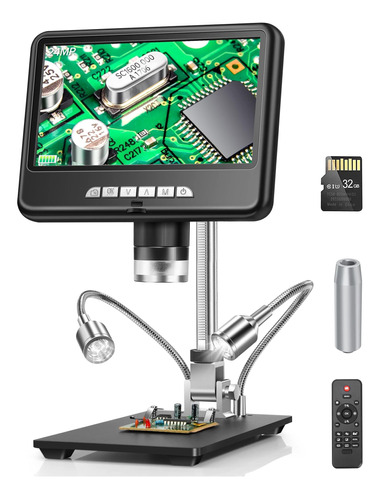 Microscopio Lcd 2k 1200x, Microscopio Dcorn 7 24 Mp Hdmi, Mi