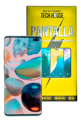 Pantalla C/marco Compatible Con Samsung S10 Plus Sm-g975f