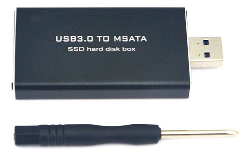 0 Adaptador Msata Ssd Box Superspeed Usb Disco Conductor