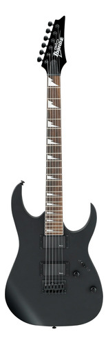 Guitarra eléctrica Ibanez RG GIO GRG121DX soloist de álamo black flat con diapasón de amaranto