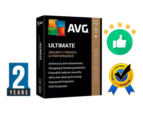 Avg Ultimate Original 2023,+ Vpn+ Tune Up,  2años