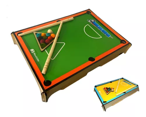 Jogo Tabuleiro De Mesa Bilhar Sinuca Snooker Infantil