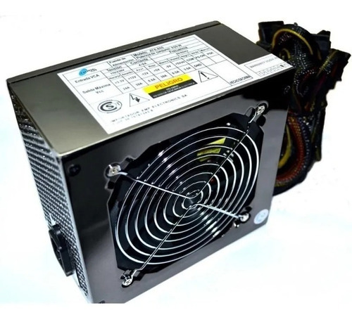 Imagen 3 de 3 de Fuente De Alimentación 700w Para Pc Noga Atx-700 12cm Fan Color Negro