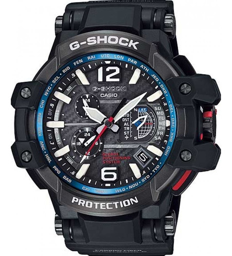 Relógio Casio G-shock Gravitymaster Gps Gpw-1000-1adr C/ Cor Da Correia Preto Cor Do Bisel Preto Cor Do Fundo Preto