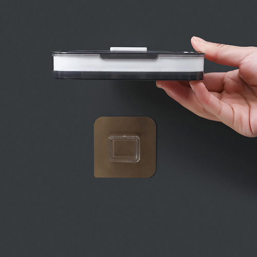 Soporte De Pared Para Jabonera De Baño Jabonera Autoadhesiva