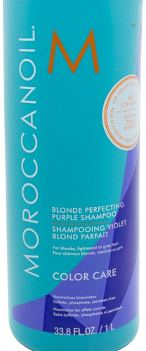 Moroccanoil Color Care Shampoo Silver Matizador Rubios 1l 3c