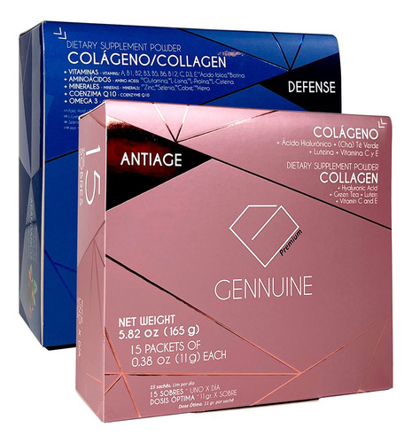 Gennuine 1 Antiage 1 Defense Colágeno Hidro 1 Mes 