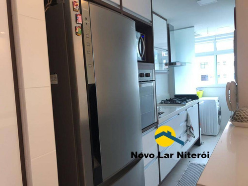 Imagem 13 de 15 de Excelente Apartamento Todo Montado Com Varanda Gourmet Em Icaraí. - 322