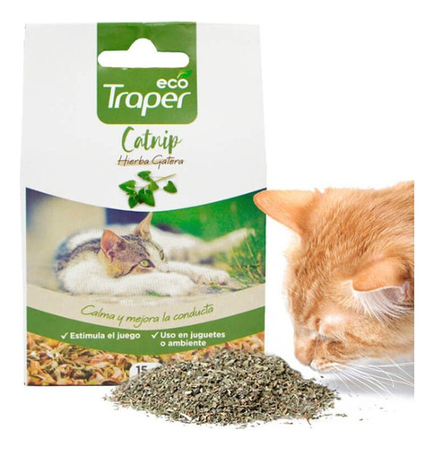 Traper Catnip Hierba Gatera - Relaja Y Estimula - Caja 15gr