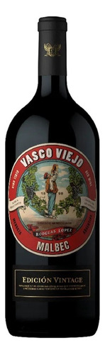 Vino Vasco Viejo Malbec Edición Vintage Bodega Lopez 1125ml