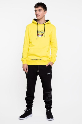 Poleron Hombre Zoo York Bob Esponja Amarillo