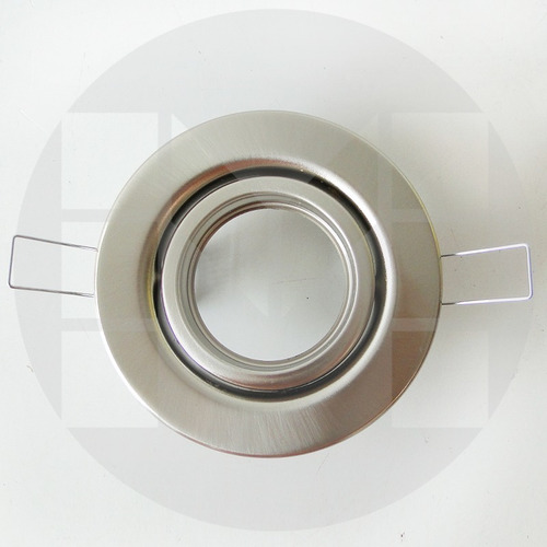 Imagen 3 de 10 de Spot Embutir Platil Circular + Zocalo Gu10 + Dicro Led 7w