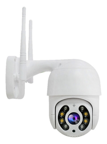 Imagen 1 de 5 de Cámara de seguridad Smart Tech N8-200W-IR con resolución de 3MP visión nocturna incluida blanca 