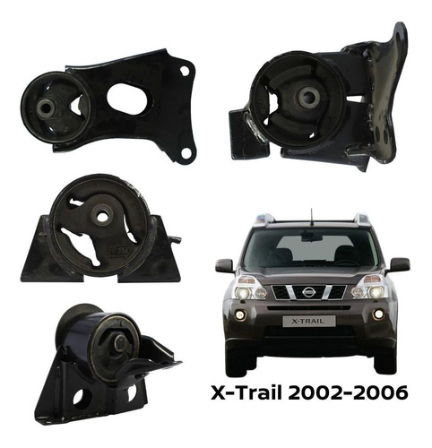 Soportes Caja Vel Y Motor X-trail 2002-2007 2.5 Original