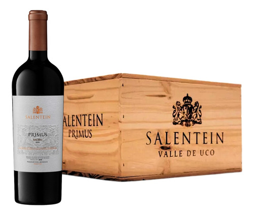 Vino Salentein Primus Malbec Caja Madera X6