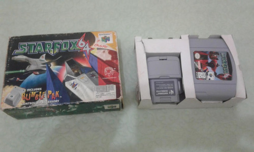 Game Star Fox N64 Com Rumble Pak Nintendo 64 Caixa E Berço (Usado)