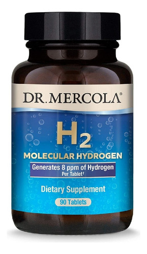 H2 Hidrógeno Molecular Dr. Mercola 90 Tabletas Sabor Neutro