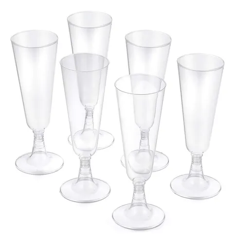 comprar Copas Acrilico Plastico X24 Unidades Champagne Transparente