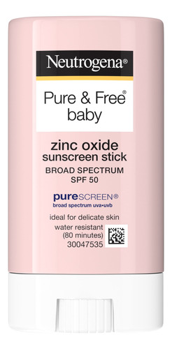 Neutrogena Pure & Free Baby Mineral Sunscreen Stick, Spf 50,