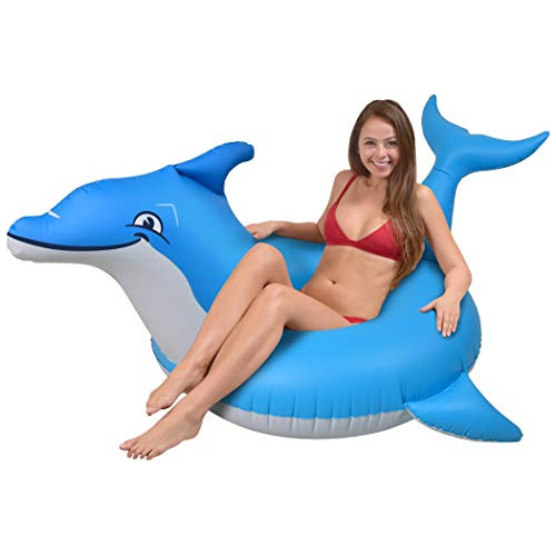 Gofloats Dolphin Pool Float Party Tube - Balsas Inflables Pa