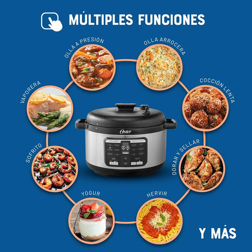 Multi Olla Oster Ckstpcecov57 De 5,7 Lts - 15 Funciones