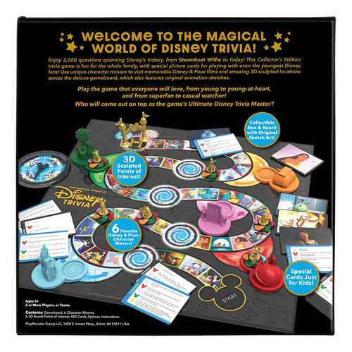 Playmonster Juego De Trivia The Magical World Of Disney