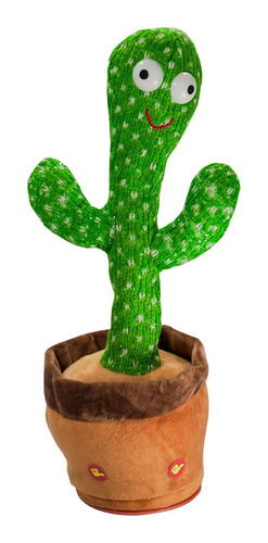 Imagen 3 de 9 de Juguete Cactus Luminoso Baila Canta Y Repite Voz Tik Tok Pel