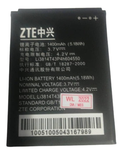 Bateria Zte L130 Nueva Y Original 