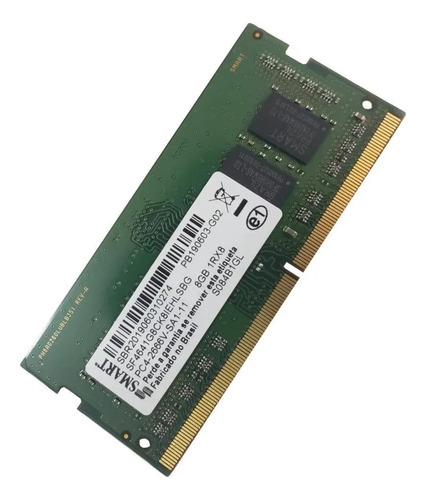 Imagem 1 de 1 de Memória Ram Color Verde 8gb 1x8gb Smart Sf4641g8ck8iehlsbg