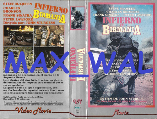 Infierno En Birmania Vhs Charles Bronson Steve Mcqueen