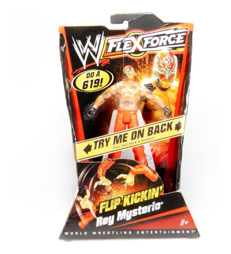 Luchador Rey Misterio Rojo Flip Kickin  Golden Toys