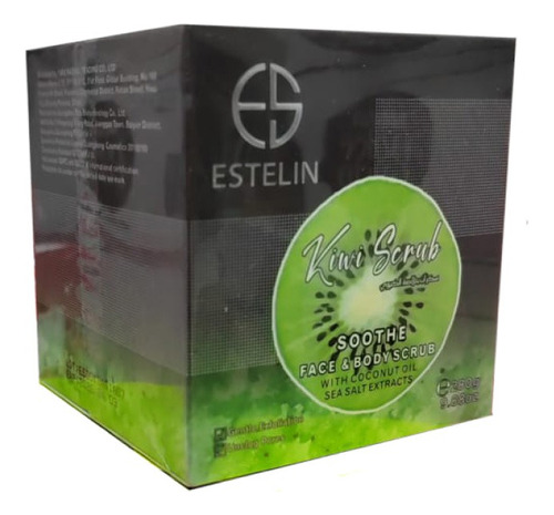 Mascara Exfoliante Estelin De Kiwi Para Cara Y Cuerpo 280g