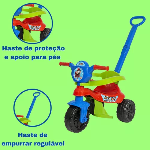 Motoca Infantil Velotrol Tico Tico Vermelho Menino Triciclo