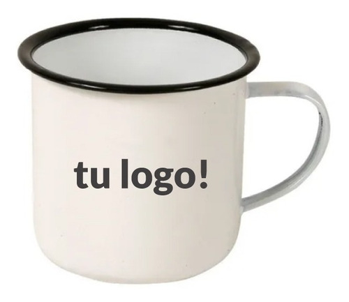 Jarro Enlozado Vintage Coffee Cafe Personalizado Con Tu Logo