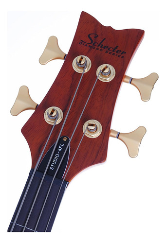 Bajo Eléctrico Schecter Stiletto Studio 4 Color Naranja Orientación De La Mano Diestro