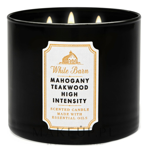 Vela Bath & Body Works Mahogany Teakwood Intensity 3 Mechas