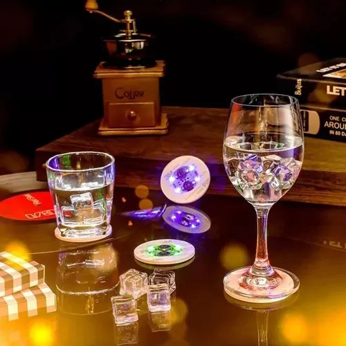 Centros De Mesa De Vasos De Luz Led Para Porta-copos 50