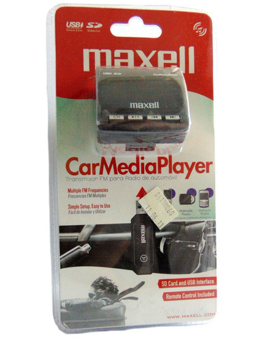 Reproductor Fm Car Media Player Marca Maxell 19-01-1015